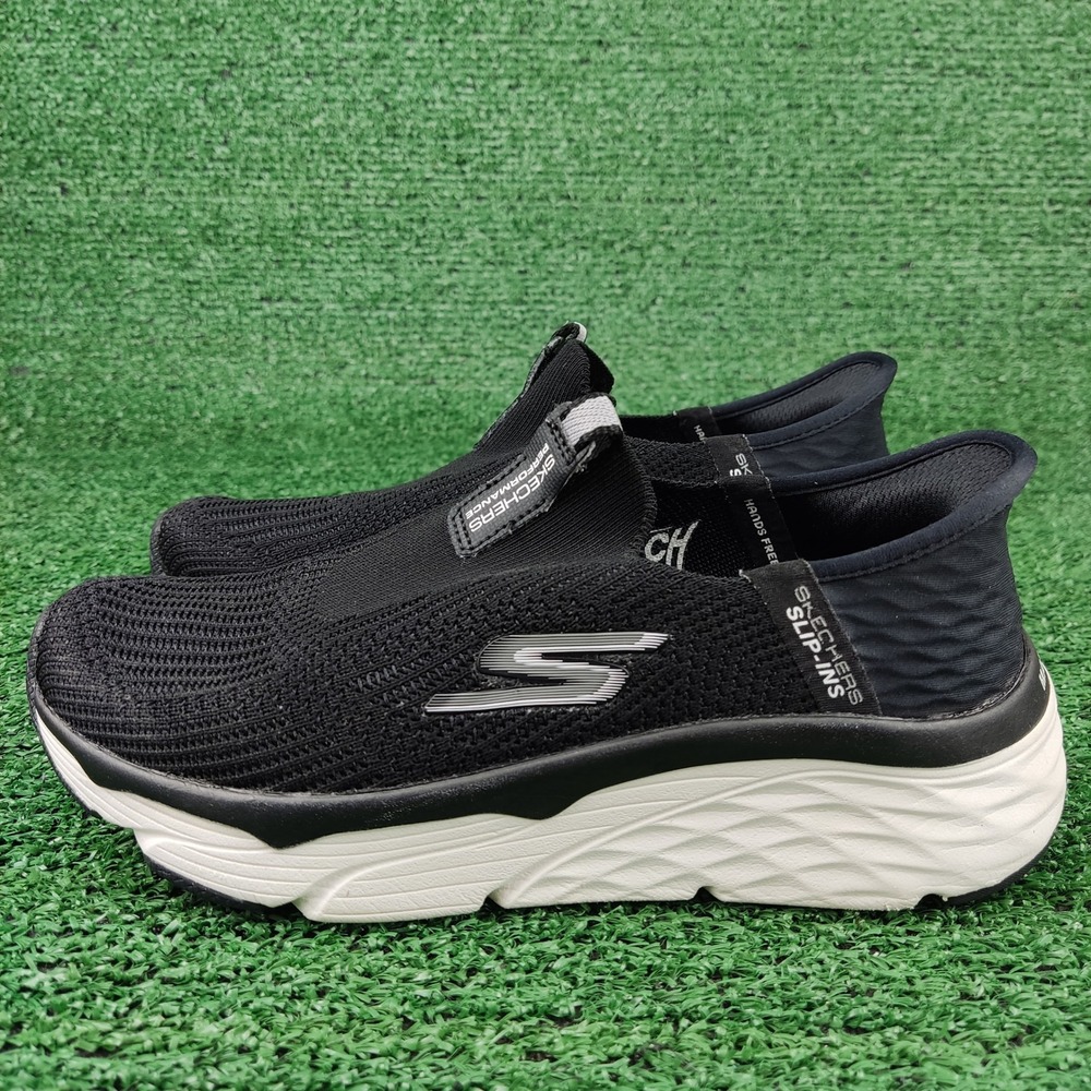 Skechers Sneakers Womens 5 Black Slip-Ins Max Cushioning Go Walk Anywhere 128571 - Picture 3 of 8